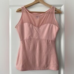 Spanx Size L Mesh Bustier Style Pink Tank Top